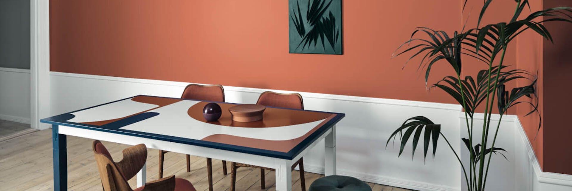 Orange interiors offer visual excitement and a positive appearance in equal measure.
